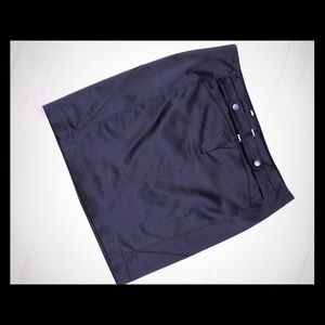 BEBE Black Satin Skirt Sz 8